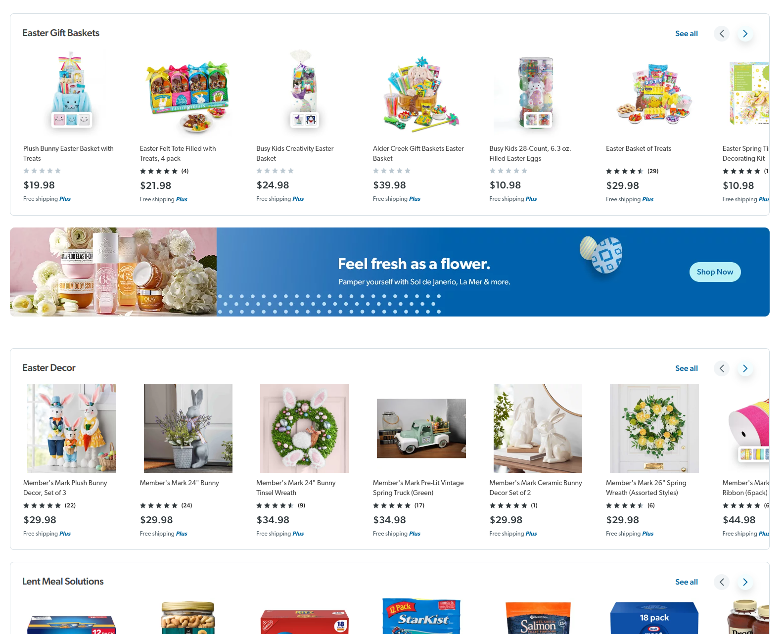 More of the Sam's Club page for Easter