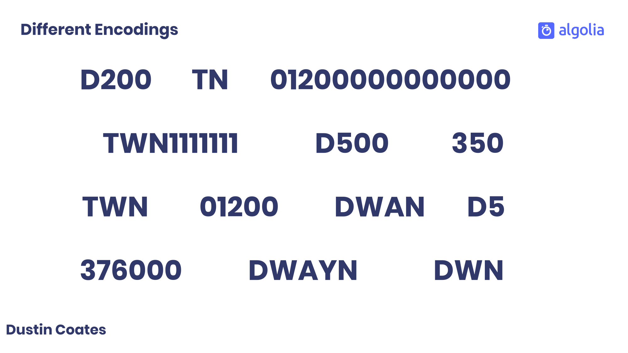 Different phonetic encodings for Dwayne